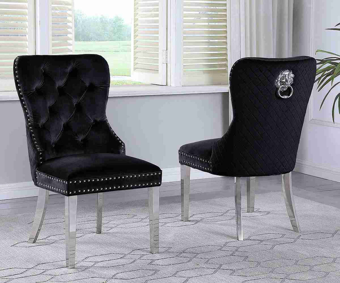 Comfortable Dining Room Chair with Lion Shape Handle