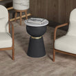 Alora Accent Table in Black and White