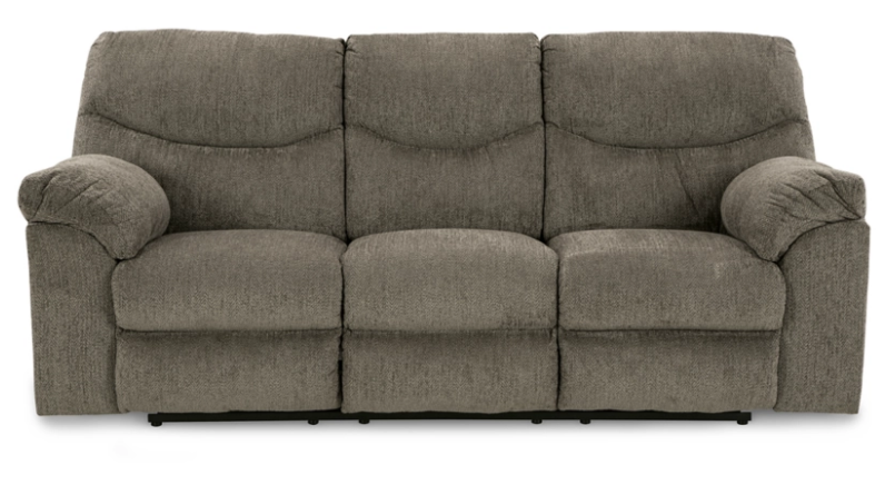 Alphons Brown Fabric Reclining Sofa