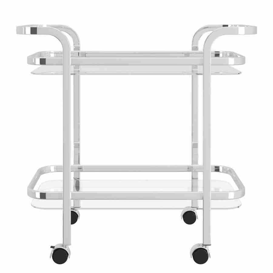 Zedd 2-tier Bar Cart in Polished Gold