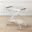 2-tier Cart in Silver and Chrome