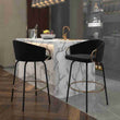 Bucket Style Bar Stool with Black Legs