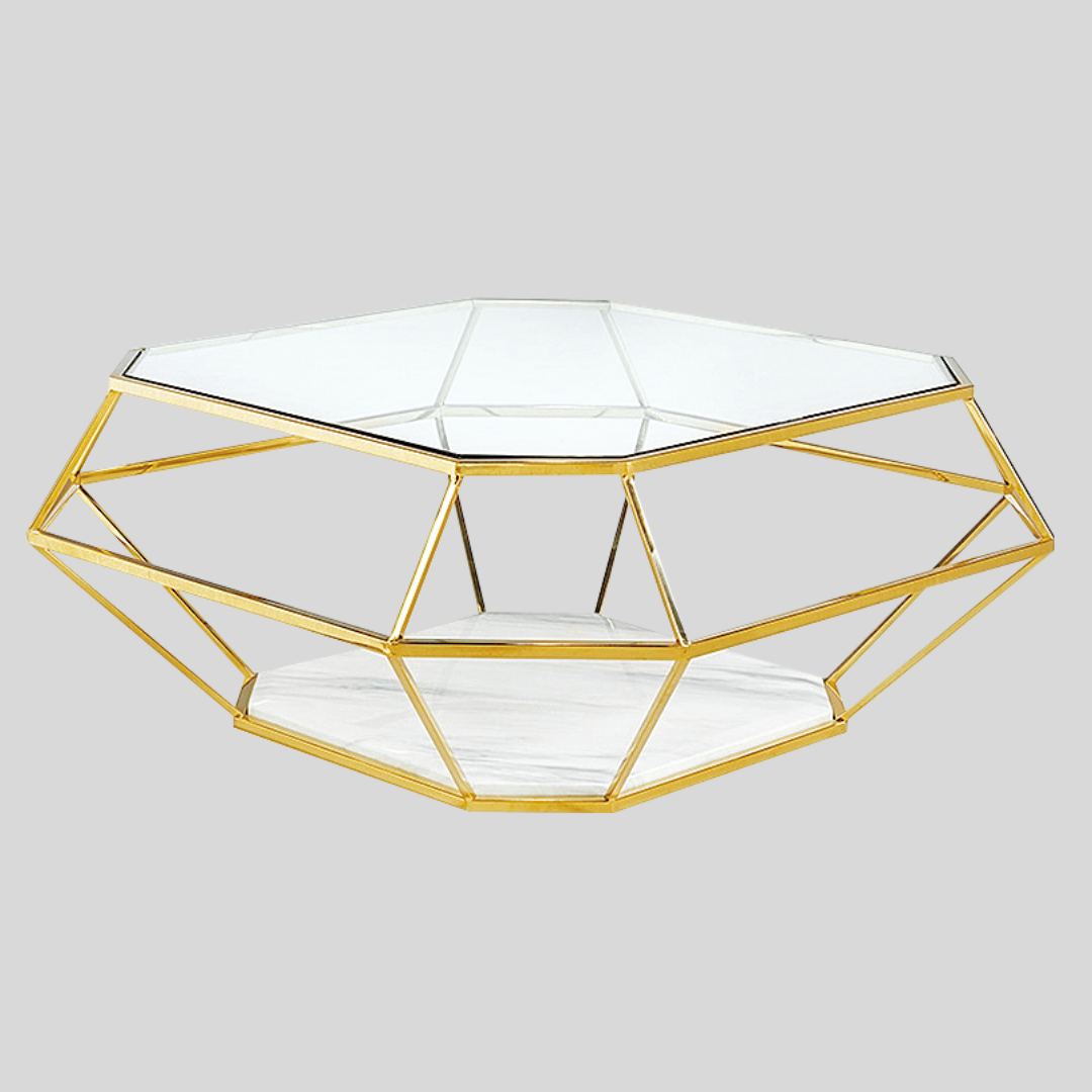 Designer Gold Coffee Table