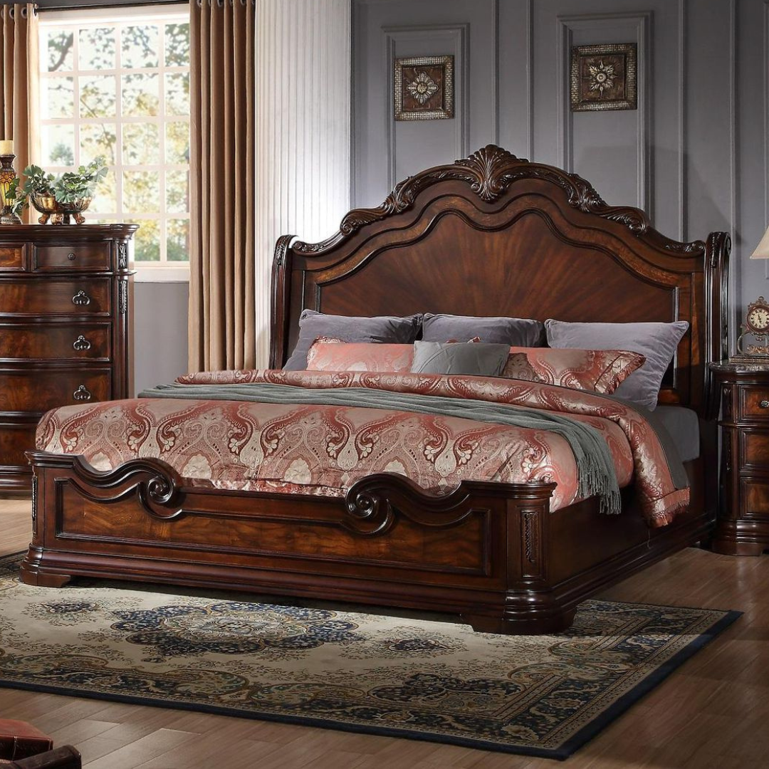 High End King Bedroom Set - Bombay