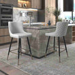 Modern Bar Stools with Diamond Tufted Back