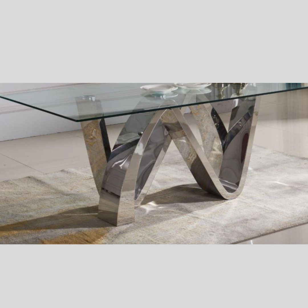 Rectangular Glass Top Center Table