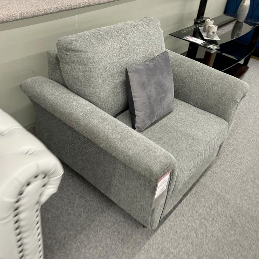 Modern Accent Chair in Fabric (Floor Model)