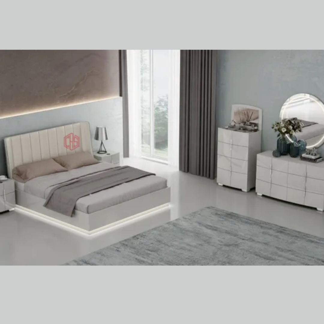 Modern LED Bedroom Set - Chrysley