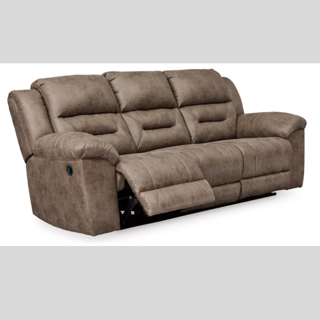 Leather Reclining Sofa-Brampton