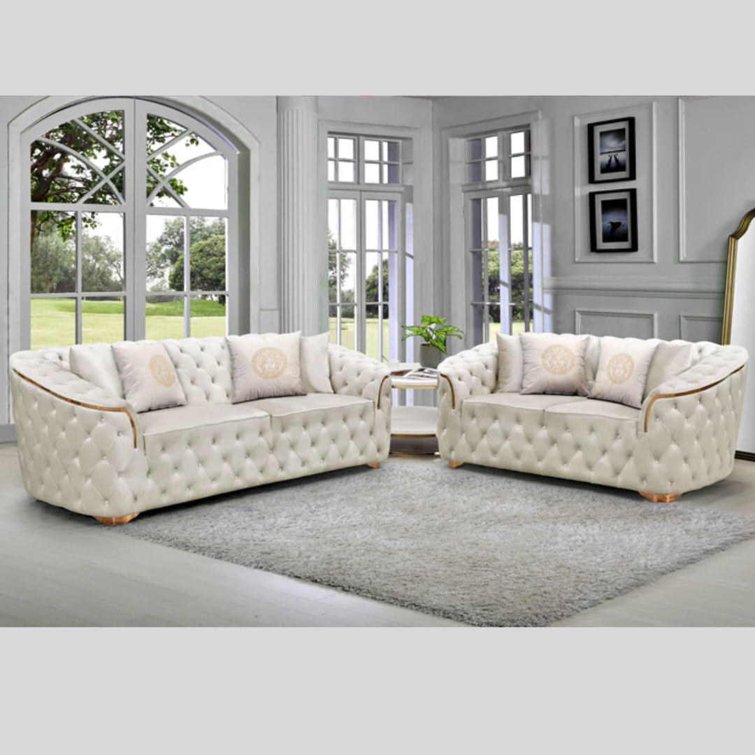 Tufted Living Room Furniture Set