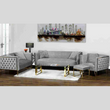 Sofa Set With Gold Stainless Steel Legs - Aura