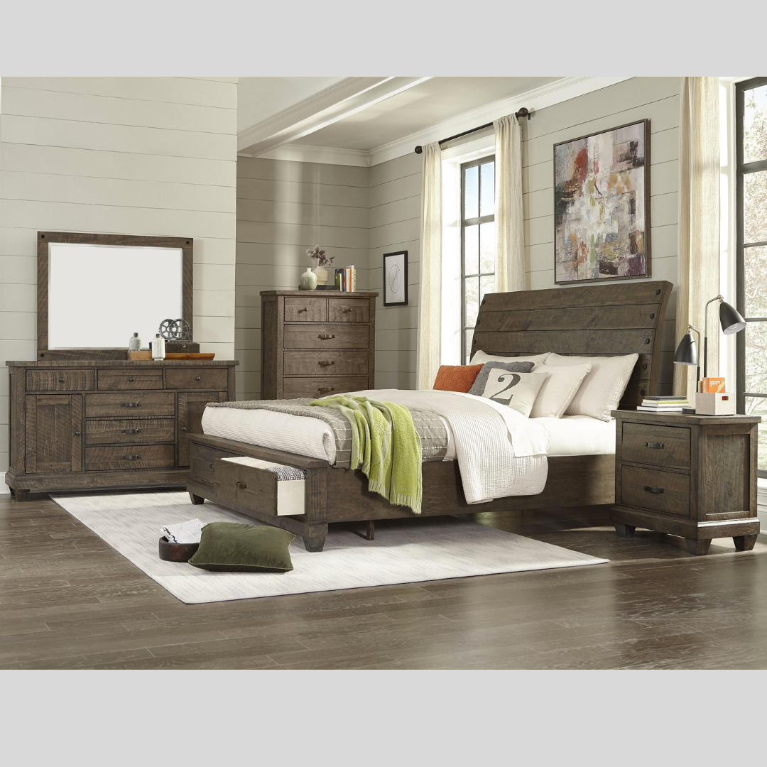 Wooden Queen Bedroom Set with Storage - Rylee