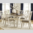 Antique Finish Dining Set in White