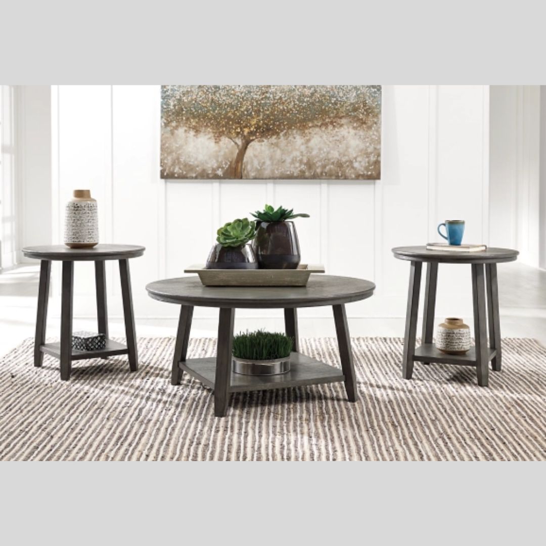 Ashley Wooden Coffee Table Set - Caitbrook