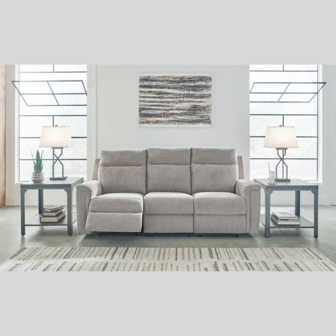 Barnsana Grey Power Reclining Sofa-Toronto