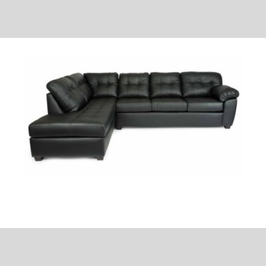 Black Leather Sectional Canada Made