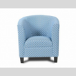 Blue Accent Chair in Fabric