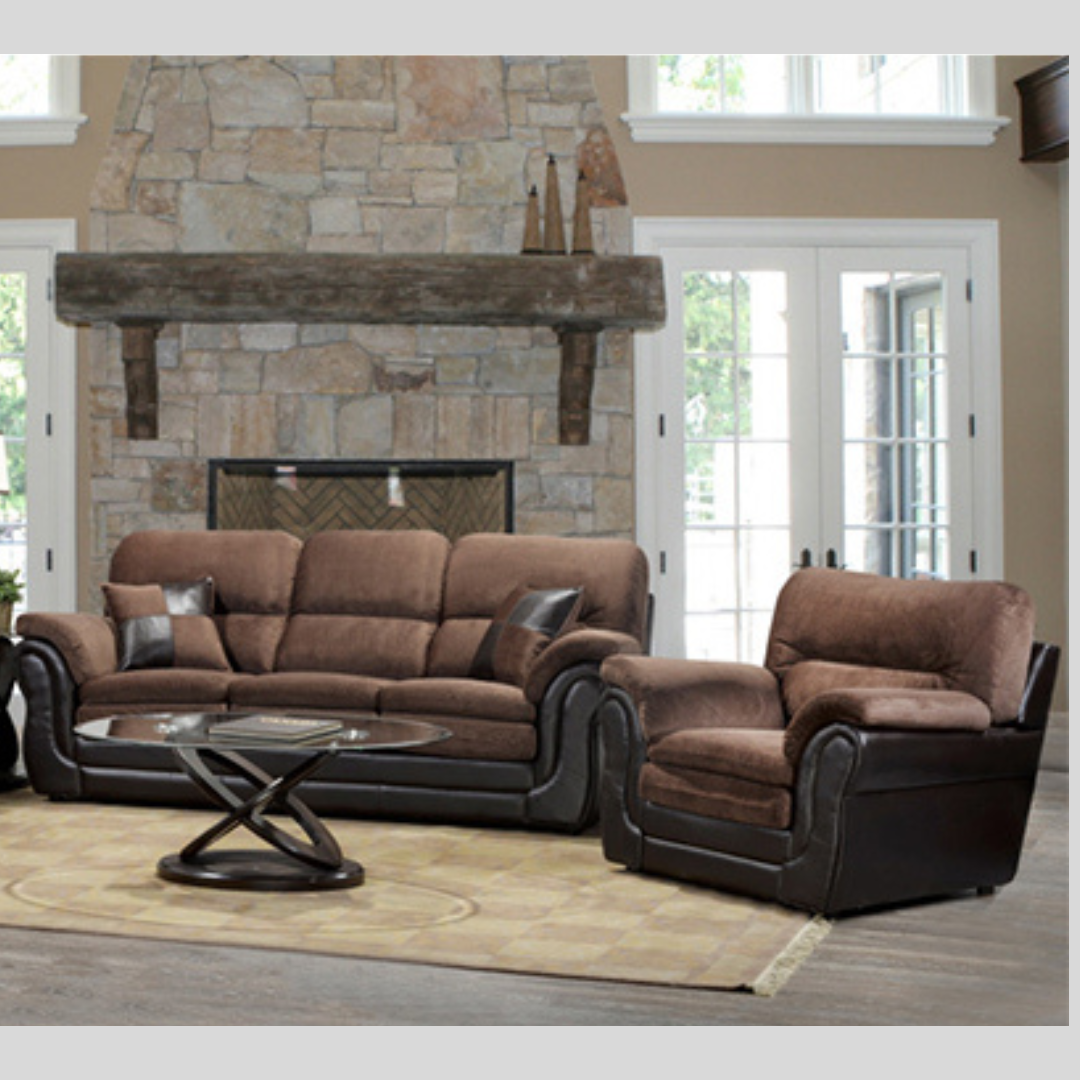 Sofa Set With Rolled Arms..jpg