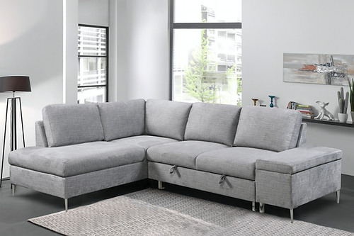 Grey Sectional with Bed