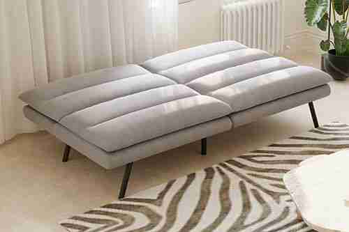 Split Grey Sofa Bed