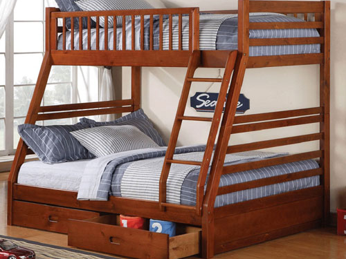 Storage Wooden Bunk Bed