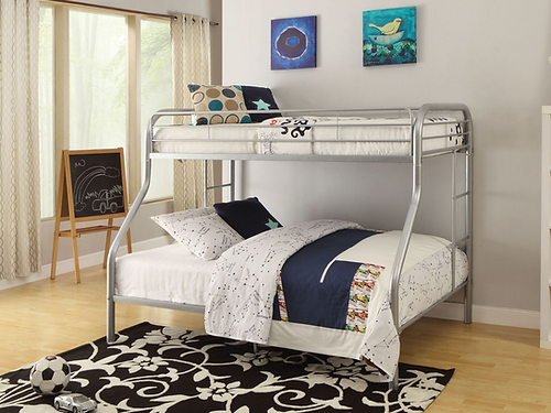 Kids Wood Bunk Bed in 3 Colors