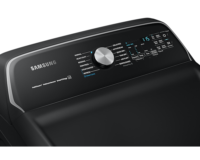 Samsung Black Electric Dryer DVE52B7650V (Floor Model)