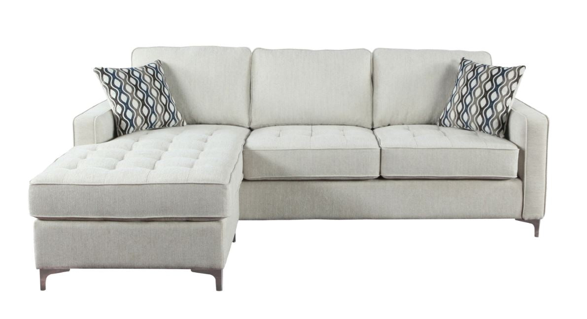 Reversible Sectional Sofa with Tufting