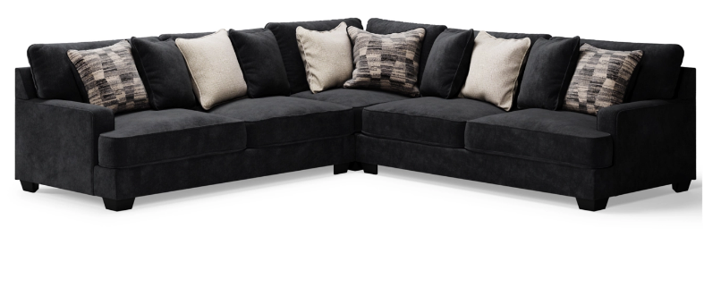 Lavernett Black Sectional Sale