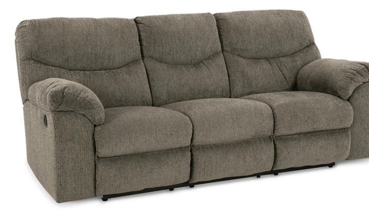 Alphons Brown Fabric Reclining Sofa