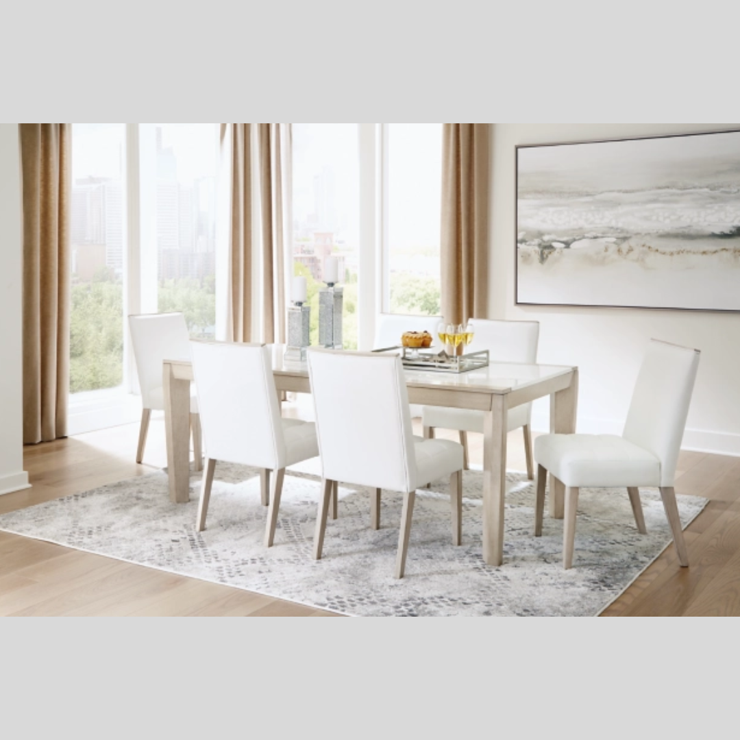 Dining Room Set with Acrylic Tabletop