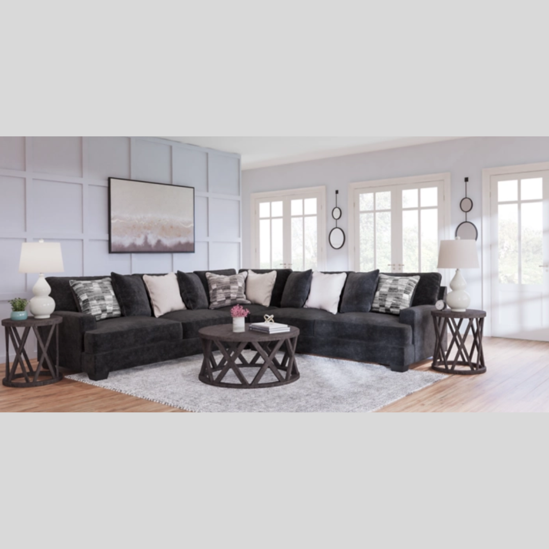 Lavernett Black Sectional Sale