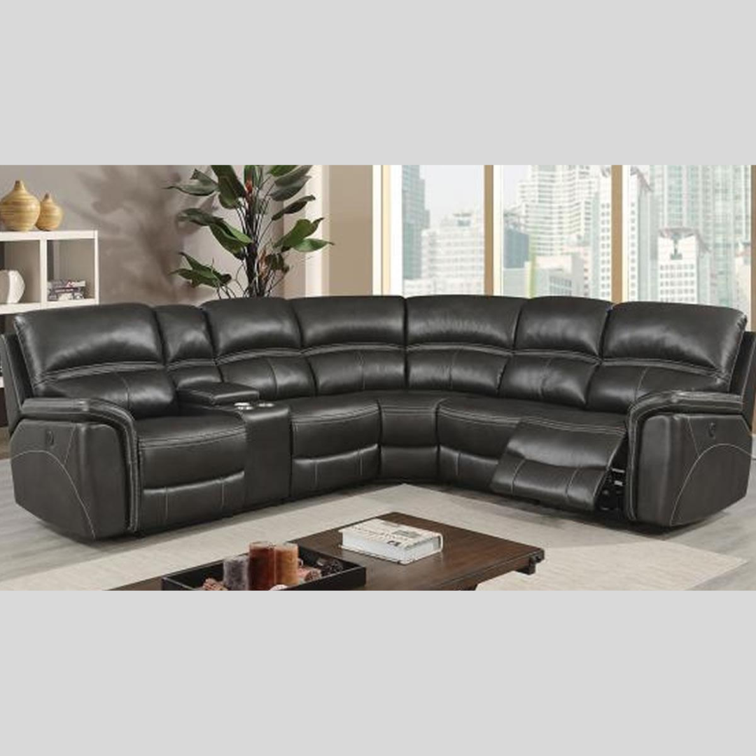 Leather Recliner Sectional - Lousiana