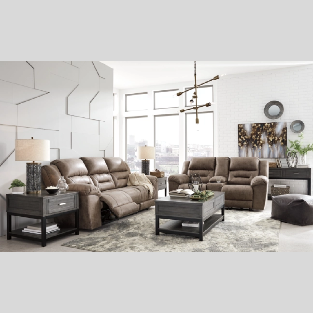 Leather Reclining Sofa-Brampton