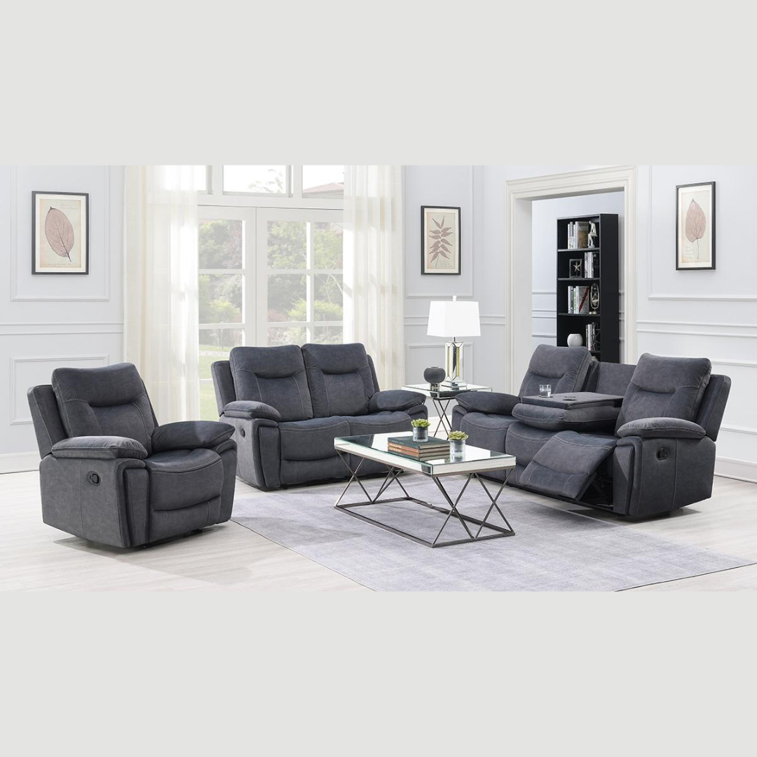 Living room Grey recliner