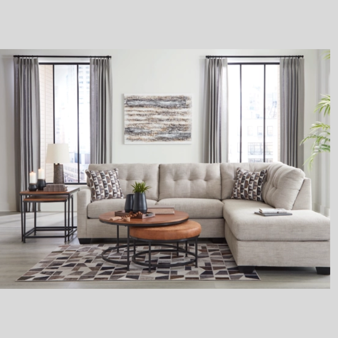 Mahoney 2PC Sectional windsor with Chaise