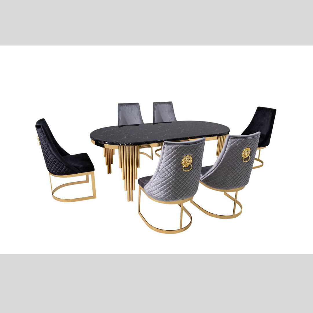 Gold Dining Room Set