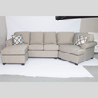 Modern Solid Wood Beige Sectional