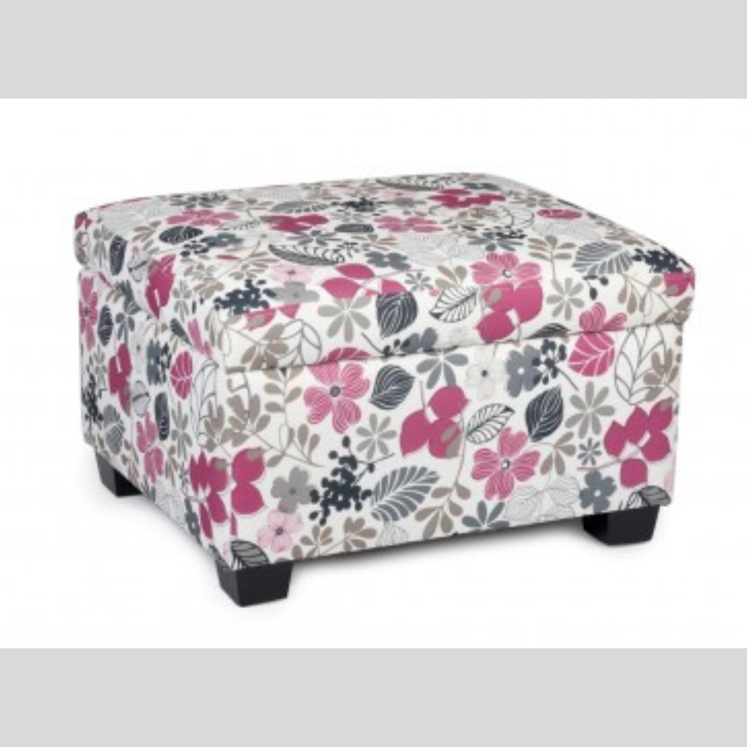 Printed Custom Made Ottoman With Storage