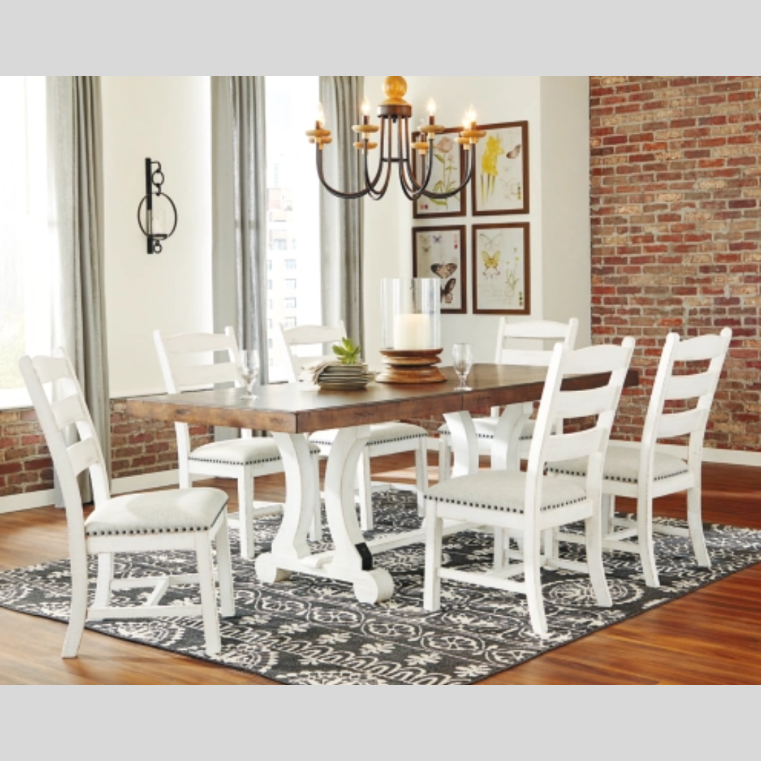 Rectangular Dining Table Set with 6 Chairs