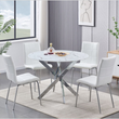 Round White Dining Set