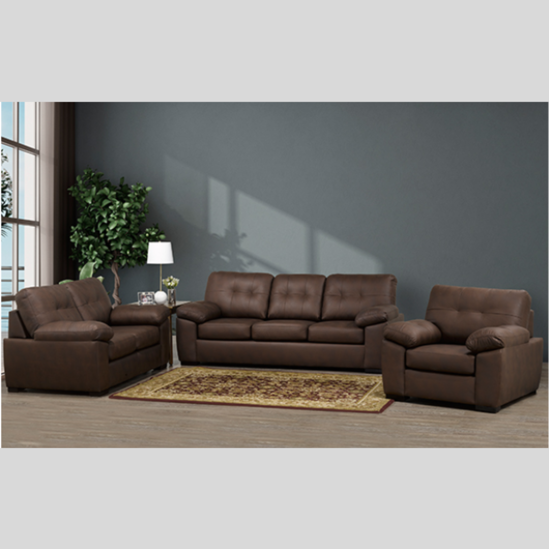 Genuine Top Grain 3pc Leather Sofa Set In 2 Colours -4392