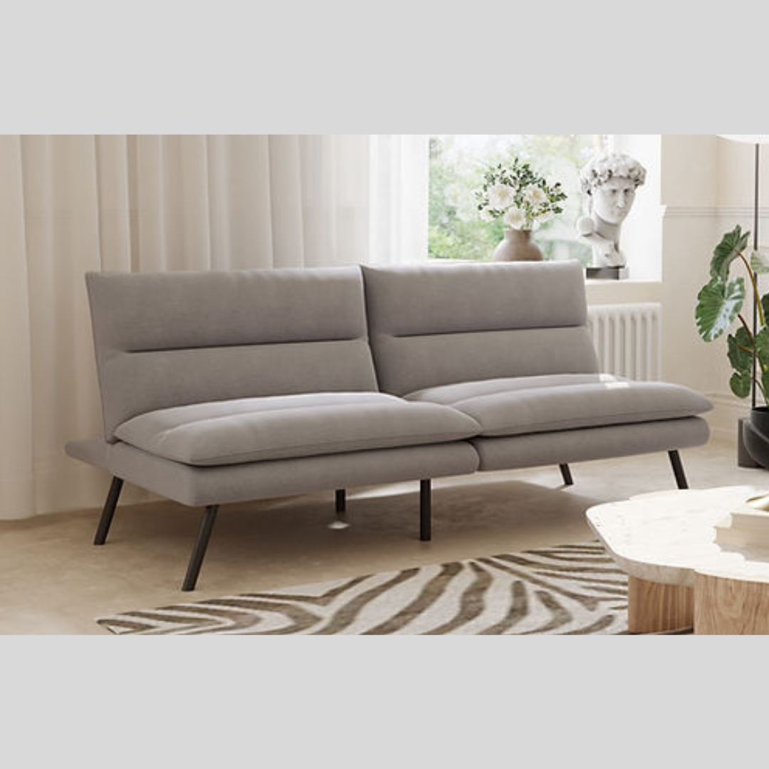 Split Grey Sofa Bed