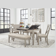 Storage Wooden Dining Set - Parellen