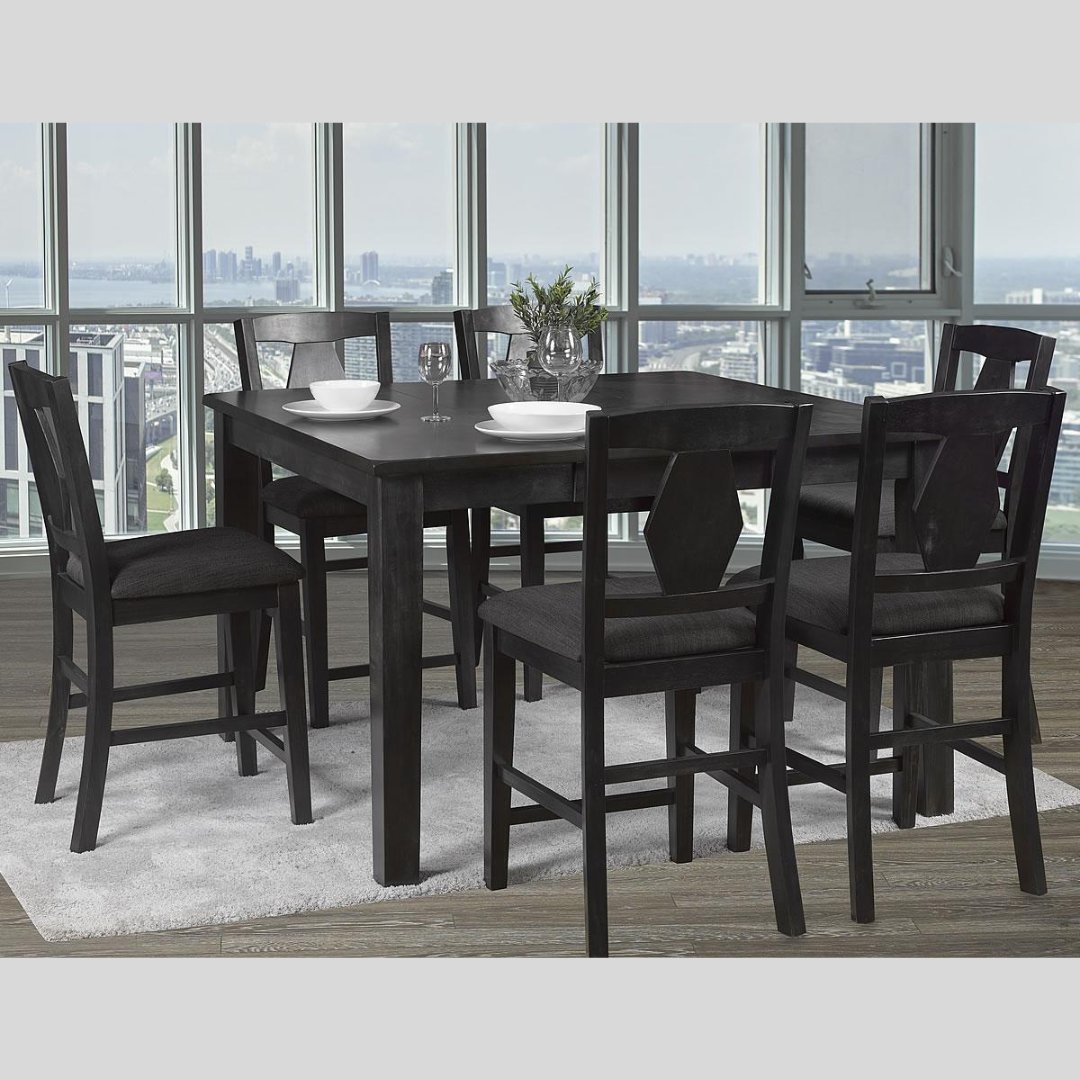 Wooden Counter Height 7pc Dining Set - Sasha