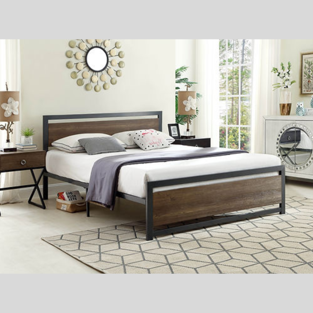 Wooden Queen Platform Bed